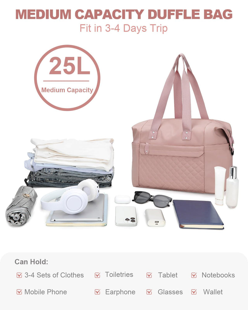 Pritent Crossbody Bags for Women & Travel Duffle Bag for Women(Pink)