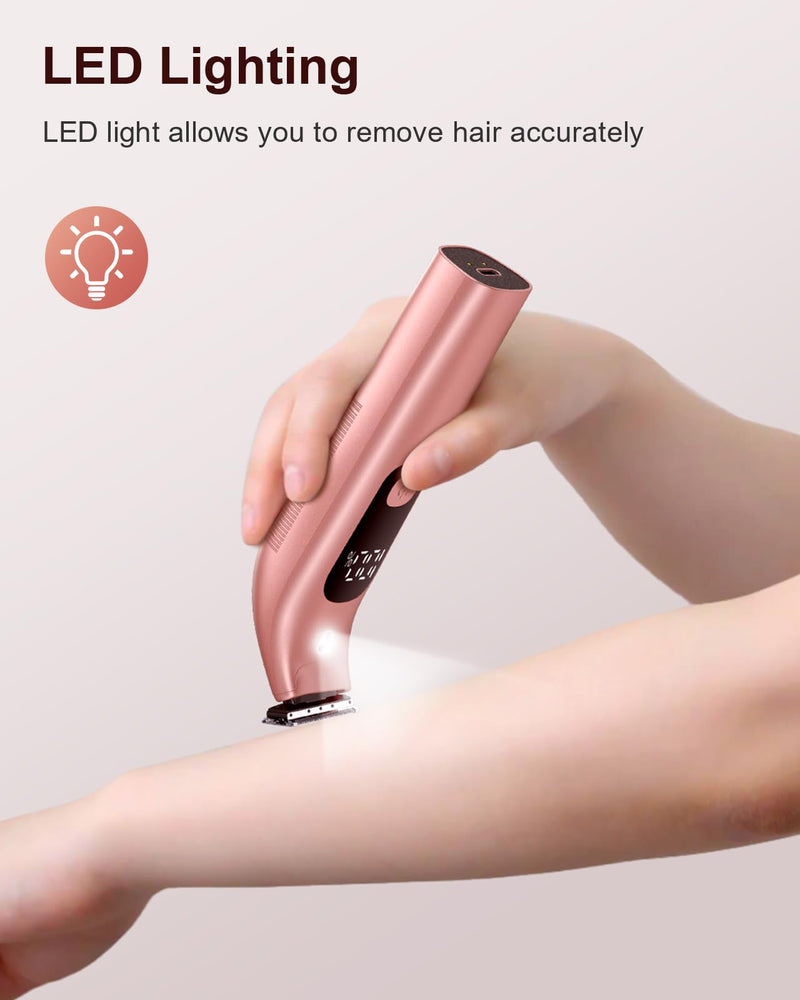 [Australia] - Electric Razors for Women, IPX6 Waterproof & Skin-Friendly Electric Shaver for Women, Rechargeable Women's Electric Razor with USB Charge Dock, Trimmer for Women for Legs, Body, Arm, Face 