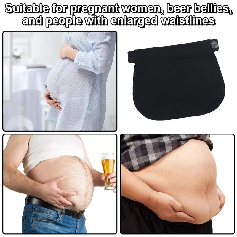 [Australia] - 4 piece waistband extension pregnancy trouser extension with button extension set, women's trouser waistband extension, jeans extension pregnancy for weight fluctuations and early pregnant women 