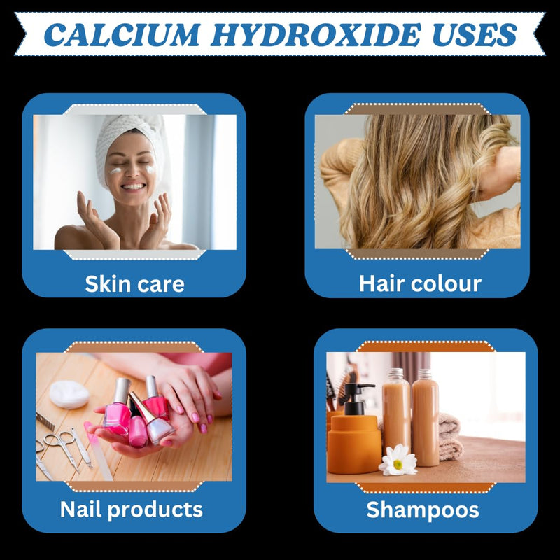 100% Natural Calcium Hydroxide Powder 227 GMS / 0.5 LBS for Creams, Lotions and Cosmetic Formulations