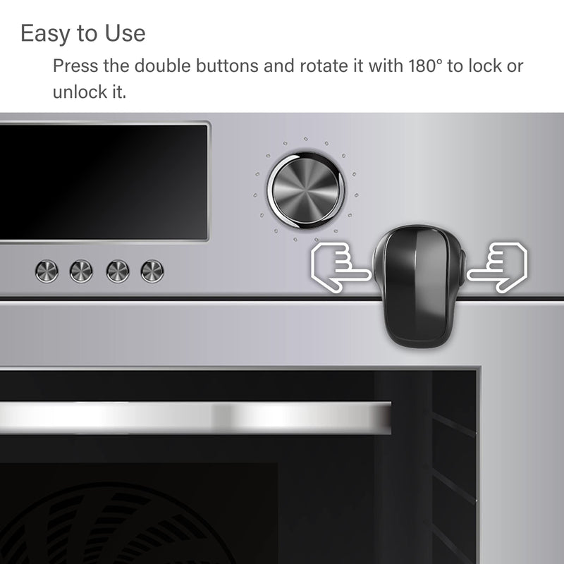 [Australia] - Oven Child Safety Lock, Heat-Resistant, Black 