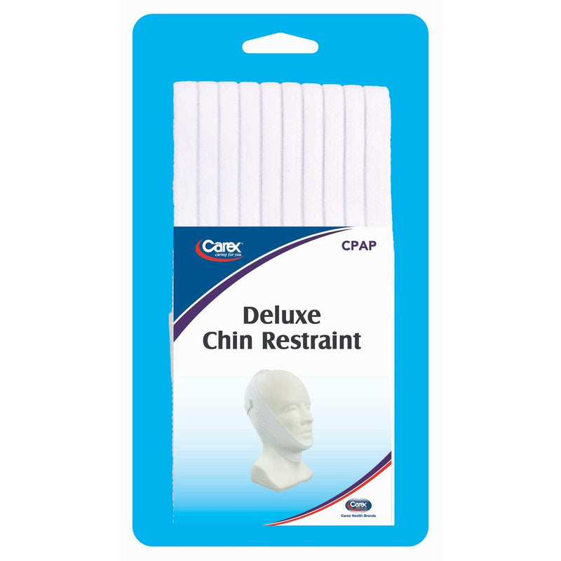 [Australia] - Carex Chin Strap for CPAP Users - Stop Snoring Chin Strap - Anti Snore Chin Strap, White, 1 Count 