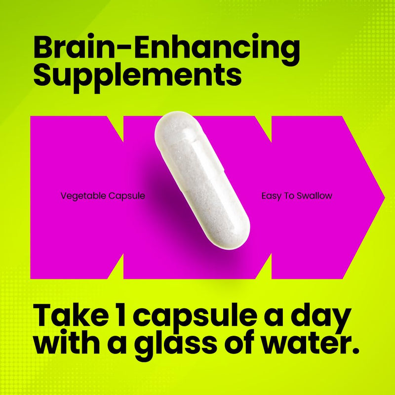 Huperzine A 225mcg | Nootropic Supplement | 120 Vegan Capsules | 4-Month Supply | Memory, Learning, Cognitive Function & Concentration Support | Fitimins