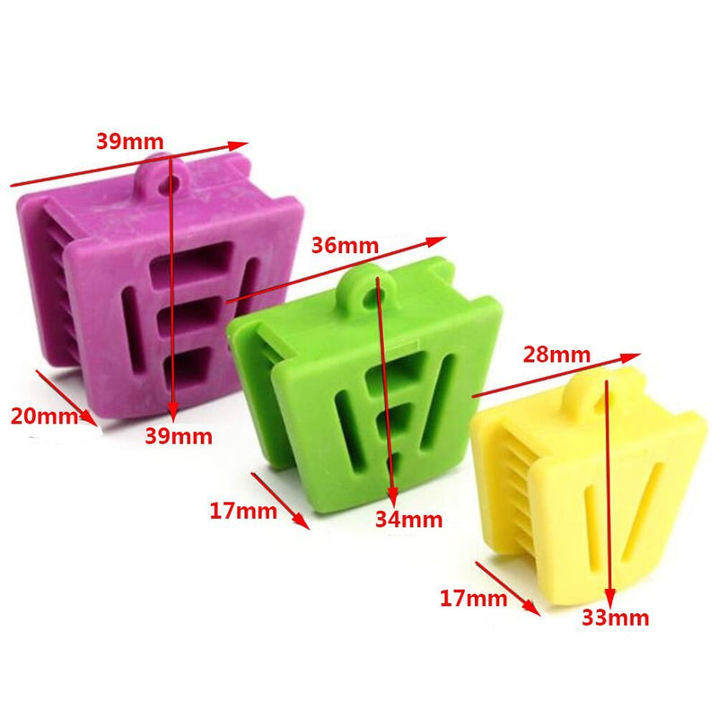Angzhili Dental Mouth Prop Plastic Dental Bite Block Orthodontic Bite Blocks Dentistry Accessories (3 Pcs/Set)