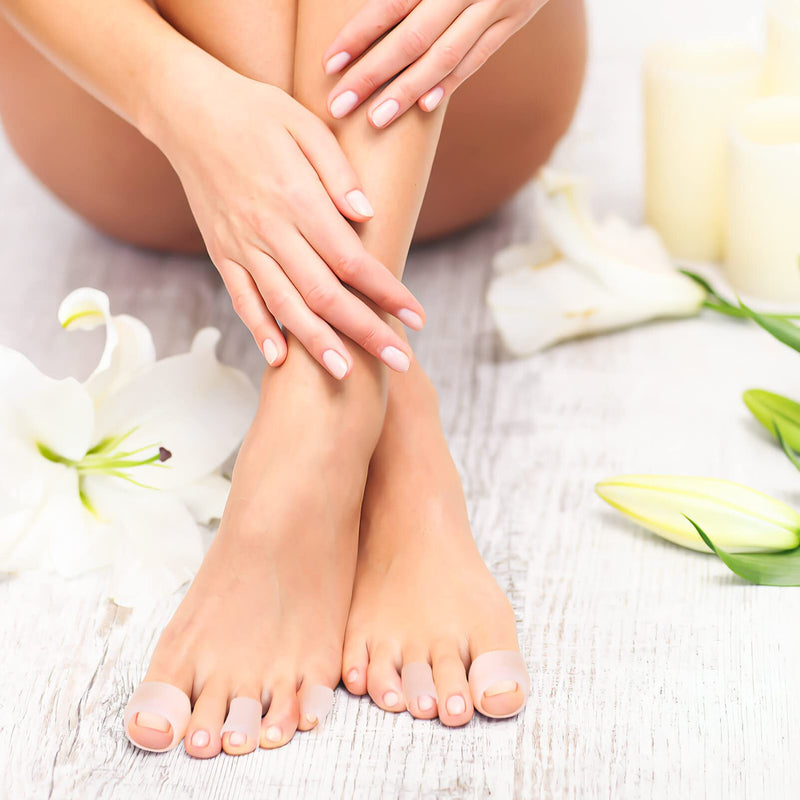 [Australia] - Rosenice Gel Toe Caps Pain Relief 5 Pairs (White) 