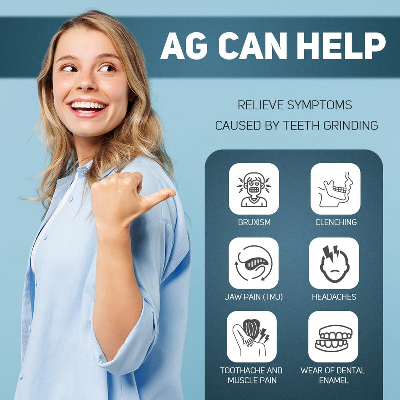[Australia] - KOHEEL AG Adjustable Mouth Guard for Teeth Grinding & Clenching, Thin & Comfort-Fit Dental Guard for Sleeping, TMJ Relief & Bruxism, One Size Fits All (12 Count) 12 Count 