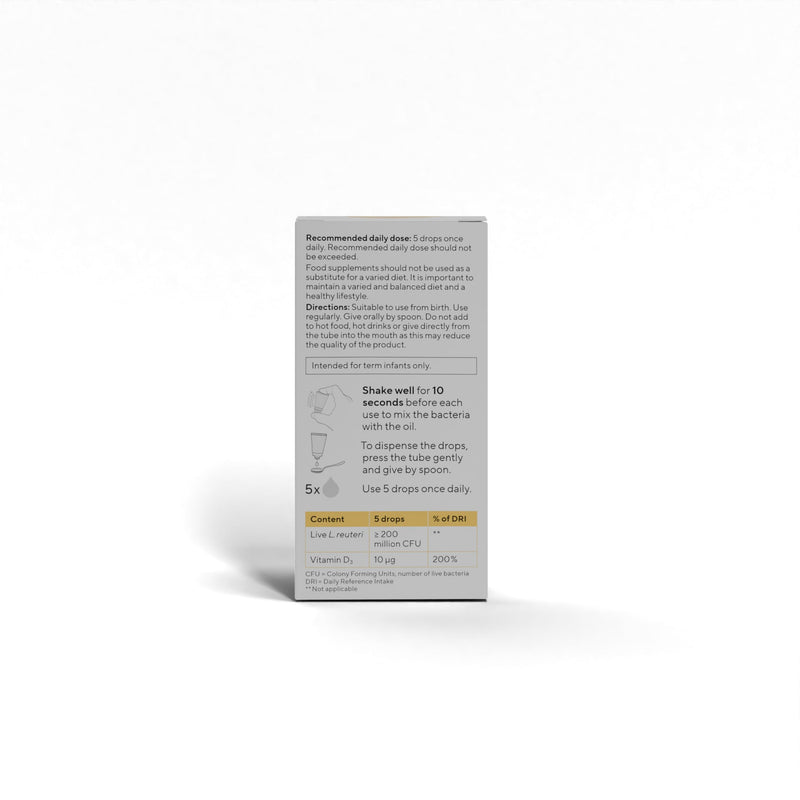BioGaia Protectis Plus Baby – 10 ml with Vitamin D | Baby Probiotics with Next Generation Combination of Lactobacillus Reuteri & L. reuteri BG-R46 | Probiotic & VIT D Drops from Birth | 5 Drops Daily