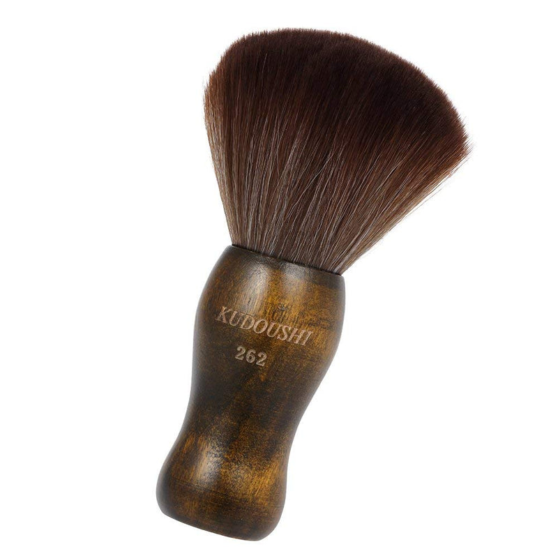 [Australia] - Anself 2pcs Neck Duster Brush, Natural Fiber Wooden Handle Cutting Kits Salon Hair Removal Brush Broken Hairbrush 