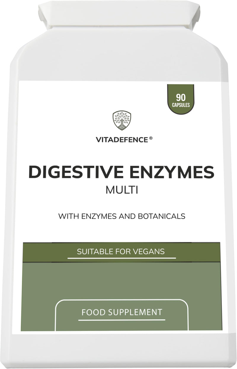 Digestive Enzyme Multi | with Turmeric, Apple Cider Vinegar & Enzyme Blend – 90 Capsules
