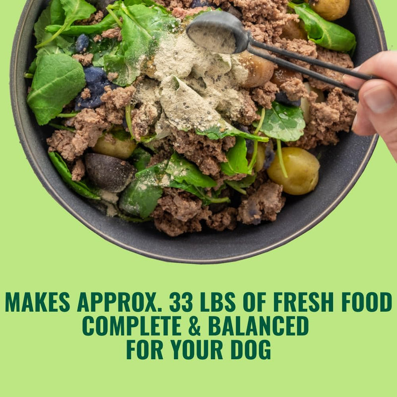 Homemade Dog Food Supplement Dog Vitamins Made in USA Add to Holistic Whole Food Diets Raw BARF All Breeds Puppy Adult 16oz Powder - PawsPlanet Australia