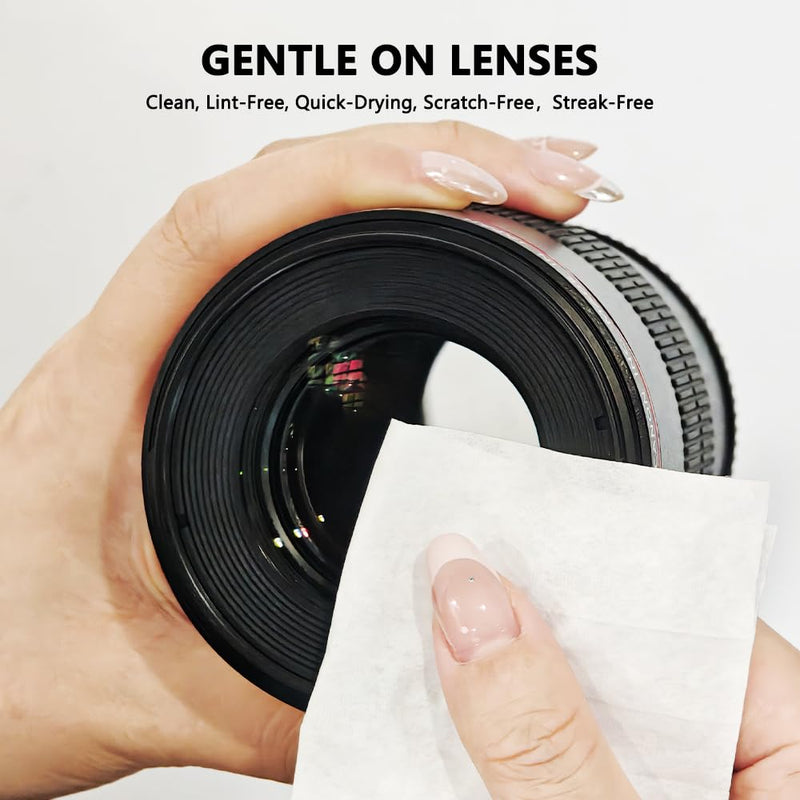 [Australia] - 200 Count Lens Wipes for Eyeglasses Individually Wrapped Pre-Moistened Wipes Cleaner for Glasses Screens Camera Lens 
