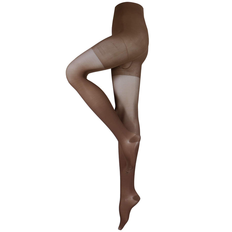 [Australia] - Truform Sheer Compression Pantyhose, 30-40 mmHg, Women's Shaping Tights, 20 Denier, Black, Large Large (1 Pair) 