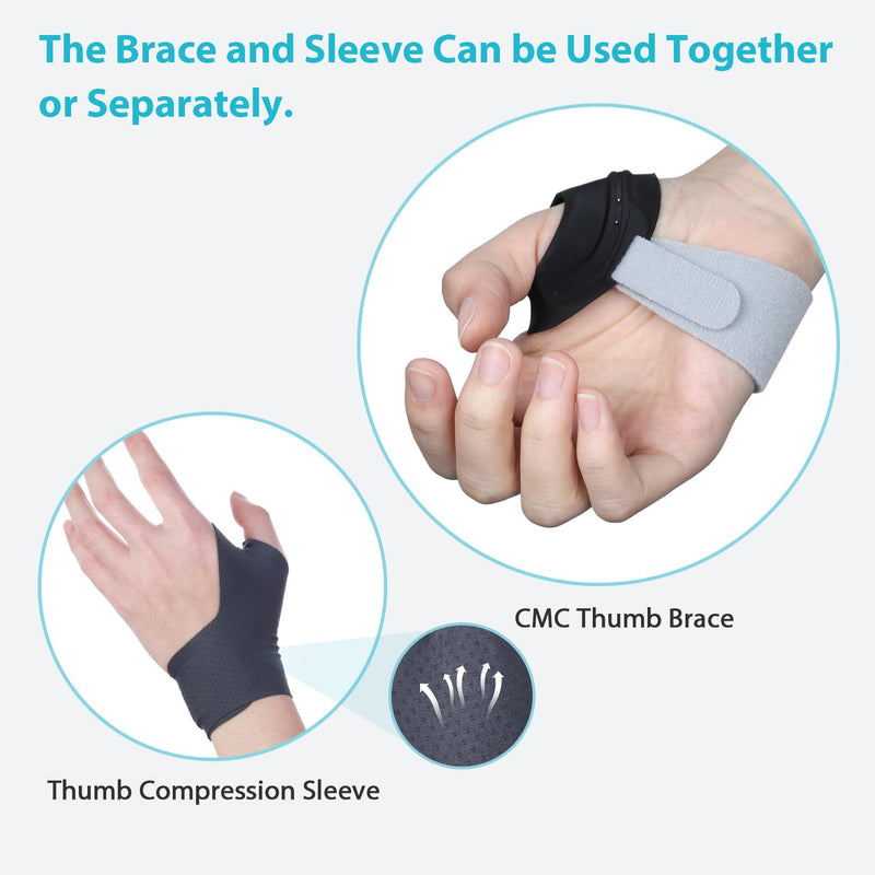 [Australia] - KD Thumb Brace Elite: CMC Thumb Support for Osteoarthritis and Arthritis Pain Relief - Fits Snugly Thumb Brace for Women Men (Small, Right Hand) Small 
