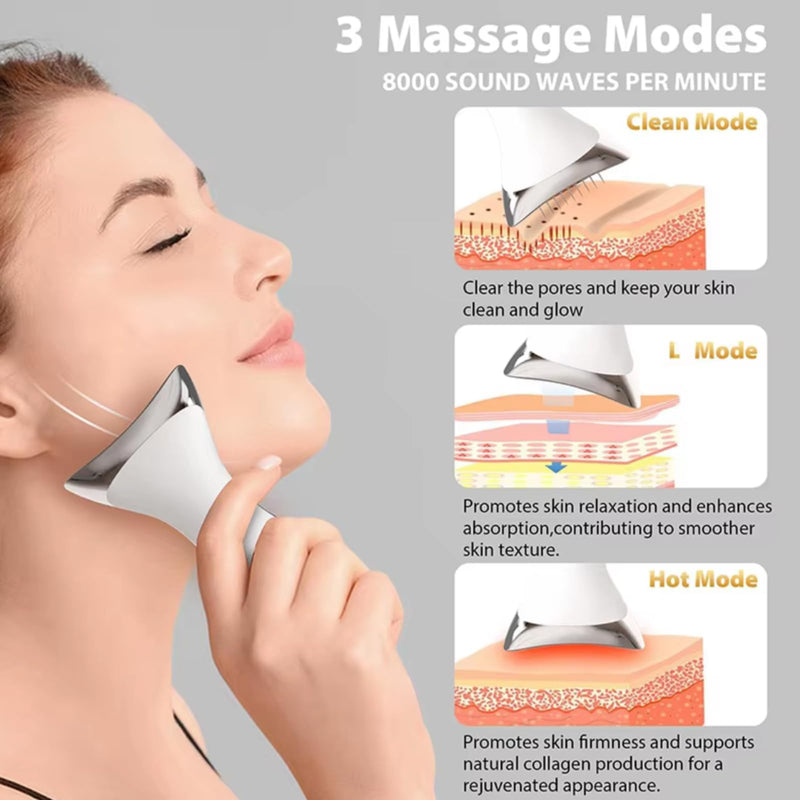 Upgraded Version | Neck Face Toning Device with 5 Color Led for Skin Care Wrinkles, Double Chin, Water Resistant at-Home Face Tool