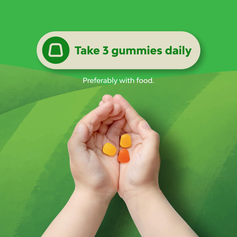 Bundle of Plant Based Kids Multivitamin Gummies with Vitamins A, C, D3, E, B6 & B12, Zinc & Iodine and Kids DHA Omega 3 Gummies with Vegetarian 6 9 for Vision Brain & Immunity - Non GMO Supplement
