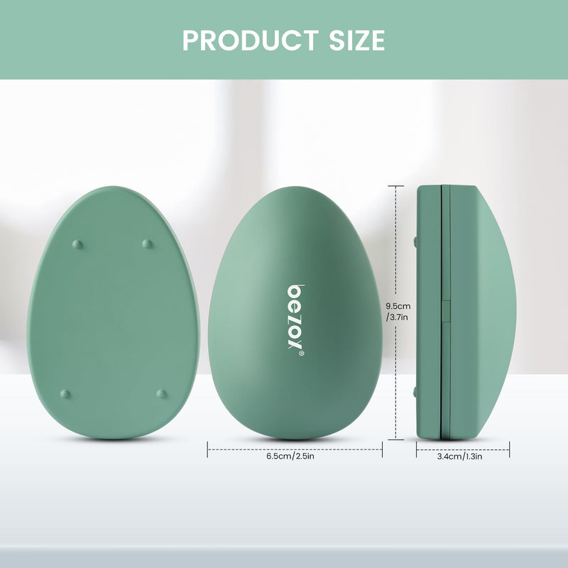[Australia] - BEZOX 2-in-1 Nano Glass Callus Remover - Highly effective callus file for velvety-soft feet - Professional foot care safely & quickly For removing calluses on wet and dry feet Green 