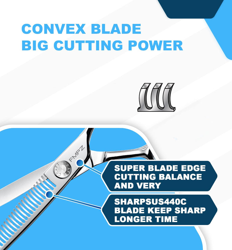 Professional Hair Thinning Shears Hair Cutting Texturizing Teeth Scissors - 6" Right Hand HIGH-END Extremely Sharp Scissors 440C Stainless Steel for Salon Home Stylists 6.0” Professional Thinning Shears 6 inches