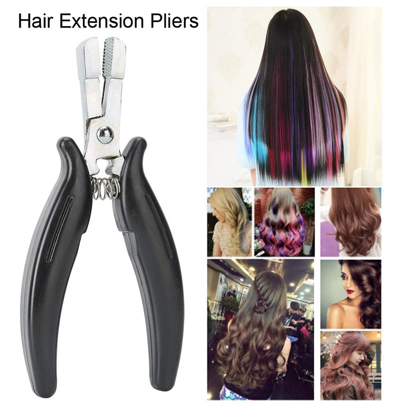 [Australia] - Extensions Tape Sealing Pliers Hair Extension Pliers for Micro Rings Beads Professional Hair Extension Opener and Removal Tool Black 