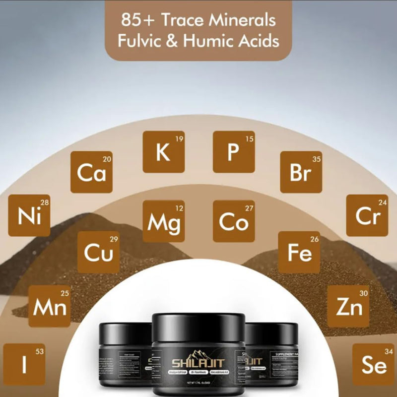 [Australia] - Shilajit - Naturally Purified Shilajit Resin - No Additives - Rich in Fulvic Acid and Minerals - Natural Source from the Himalayas - 50g 