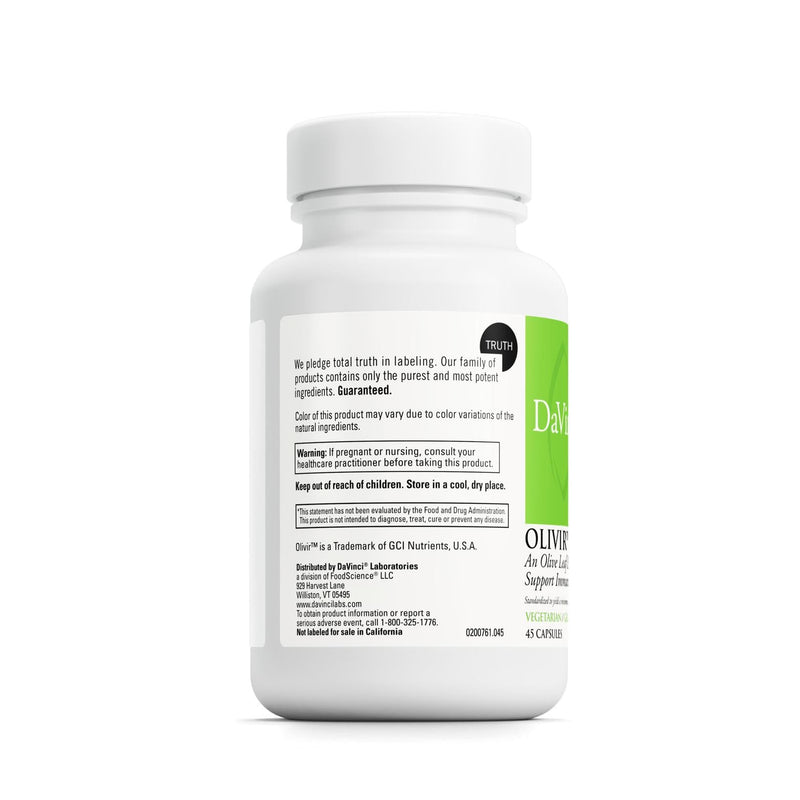 [Australia] - DAVINCI Labs - Olivir 15-45 Capsules 