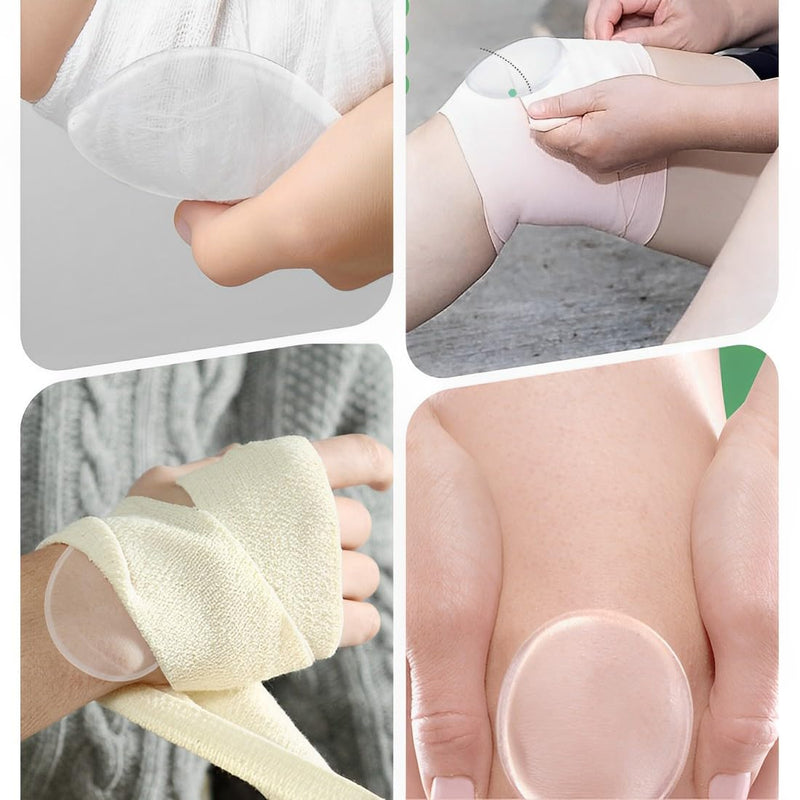 [Australia] - RAMGLYO Pack of 2 Ankle Gel Pads for Boots, Relieve Pressure and Improve Blood Circulation, for Ice Skating, Hockey (Round) Round 