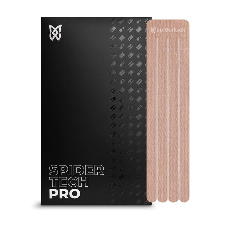 Spidertech Professional Pre-Cut Cotton Kinesiology Tape for Lymphatic Drainage - for Athletes, Sports Physiotherapists, and Chiropractors - Gentle (10 Pack)