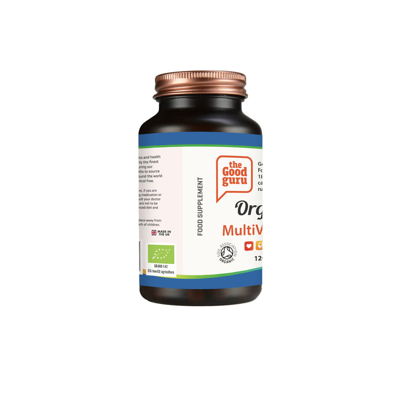 Organic Multivitamin for Men, Vegan Multivitamin Capsules - Multivitamin Capsules for Men with 18 Essential Active Vitamins & Minerals - (90 Capsules)