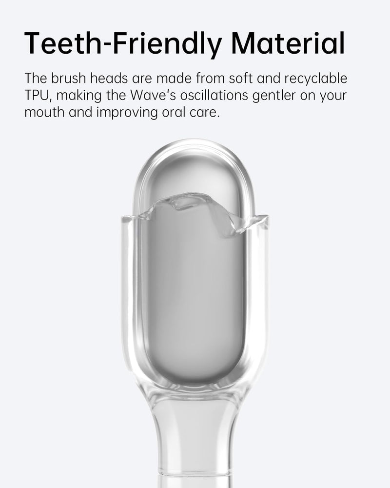 [Australia] - Laifen Cushioned Toothbrush Heads 6 Pack, New 2025 Version Replacement Heads Compatible with Wave/Wave Special Electric Toothbrush (Ultra-Whitening) Ultra-whitening 6 Count (Pack of 1) 