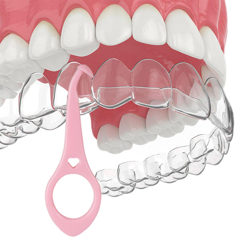 Clear aligner removal tool-invisible removable braces, invisible aligner remover-aligner remover-fixer remover (40pcs) Deep blue+pink+black+green