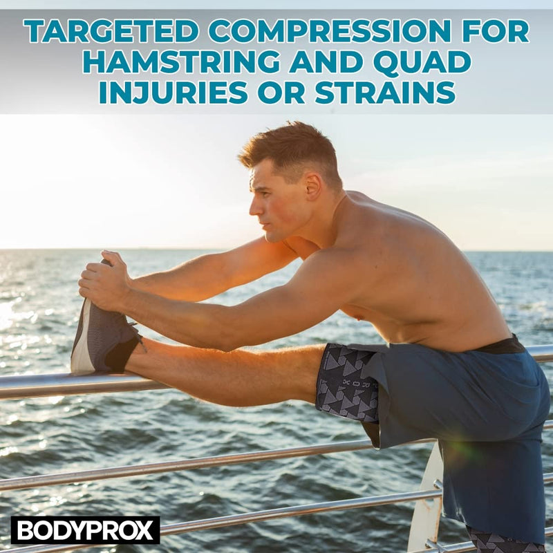 [Australia] - Thigh Compression Sleeve(1 Pair), Hamstring Compression Sleeve for Men and Women Medium 