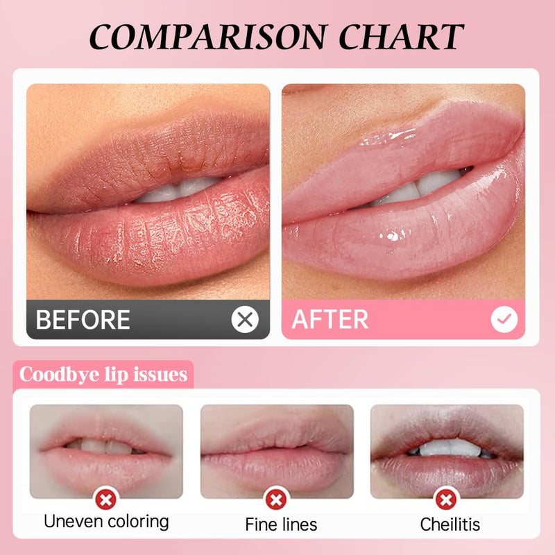 Moisturizing Lip Balm – Hydrating Nourishing Lip Care with Natural Ingredients, Vitamin E & Shea Butter, Smooth Non-Sticky Tinted Lip Balm for Dry & Chapped Lips, Soft Glossy Lipstick for Daily Use 2#