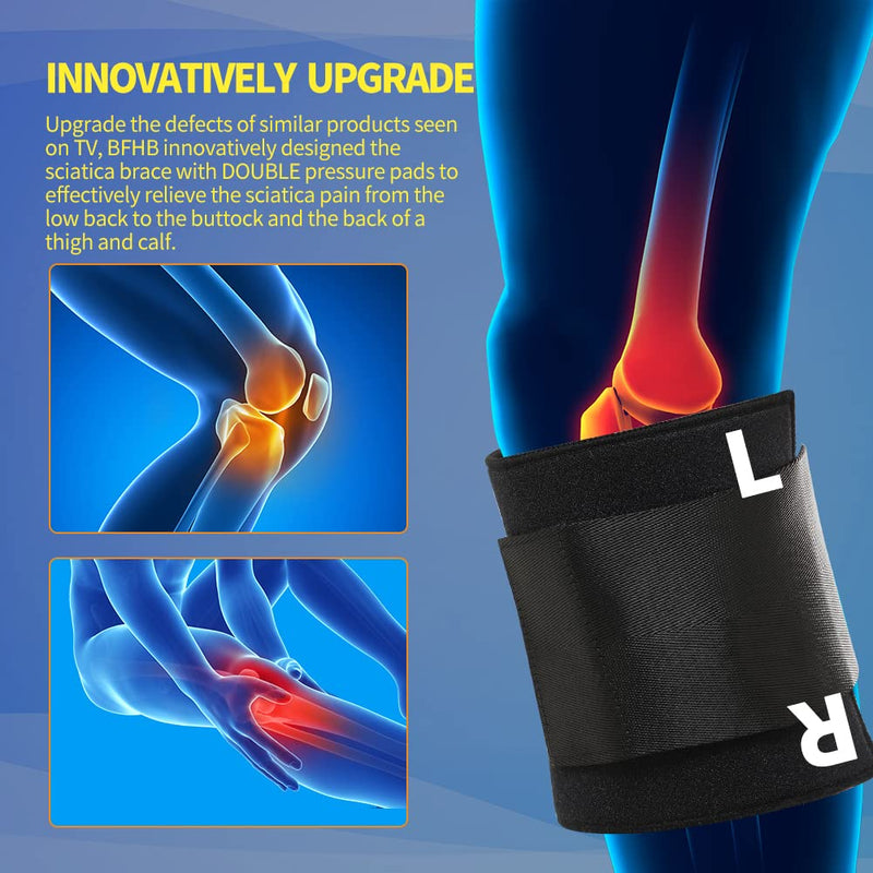 [Australia] - Active Plus Sciatica Pain Relief Brace For Sciatic Nerve Pain, Lower Back, & Hip, Black Brace for Sciatica As Seen On Tv - Unisex 