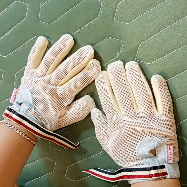 [Australia] - Thumb Sucking Guard Gloves Thumb Guard to Thumb Sucking Stop for Kids Nail Biting Stop and Five Fingers Sucking Stop for Baby (M) M 