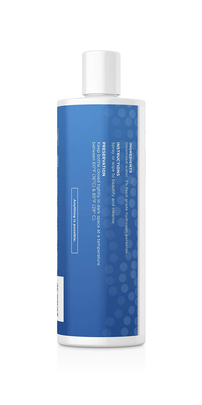 [Australia] - Essential Oxygen Food Grade Hydrogen Peroxide, Natural Cleaner, 3% USP, White, 16 Ounce 