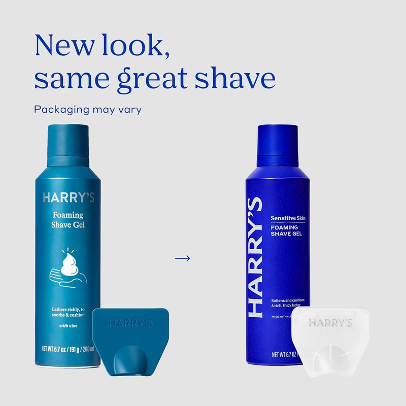 Harry's Travel Shaving Kit for Men - Toiletry Bag, Razor, Foaming Shave Gel, and Blade Cover -Travel Size Toiletries Shave Kit + Toiletry Bag Grey