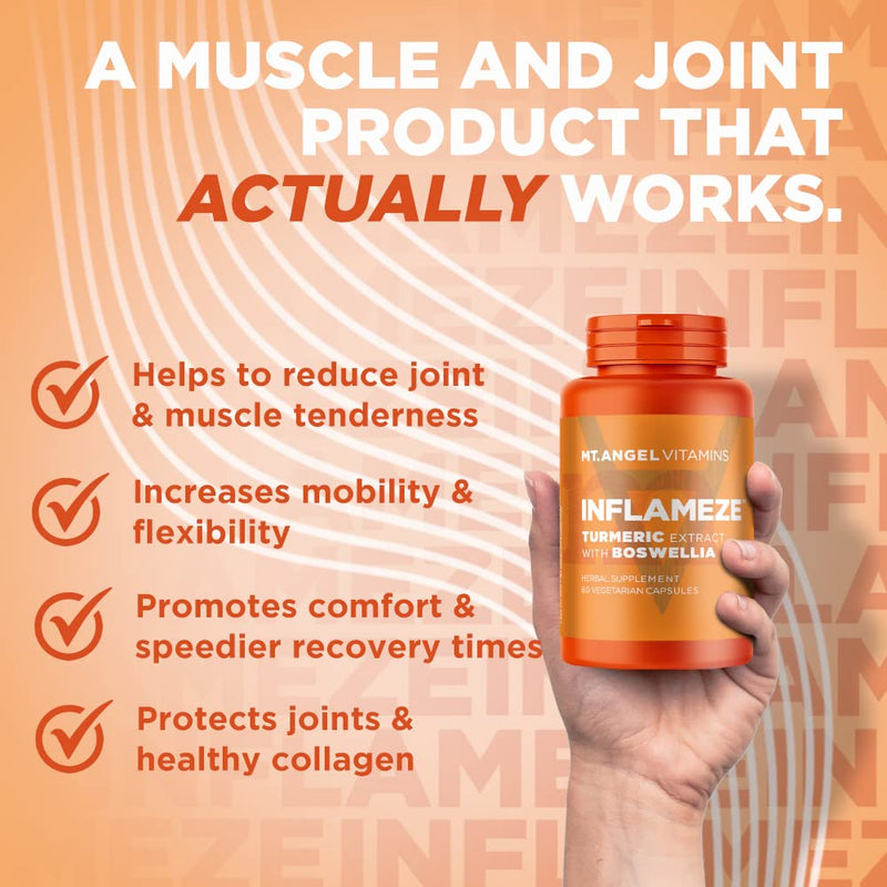 [Australia] - Mt. Angel Vitamins - InFlamEze, Boswellia, Curcumin, Quercetin, Bromelain (60 Vegetarian Capsules) 