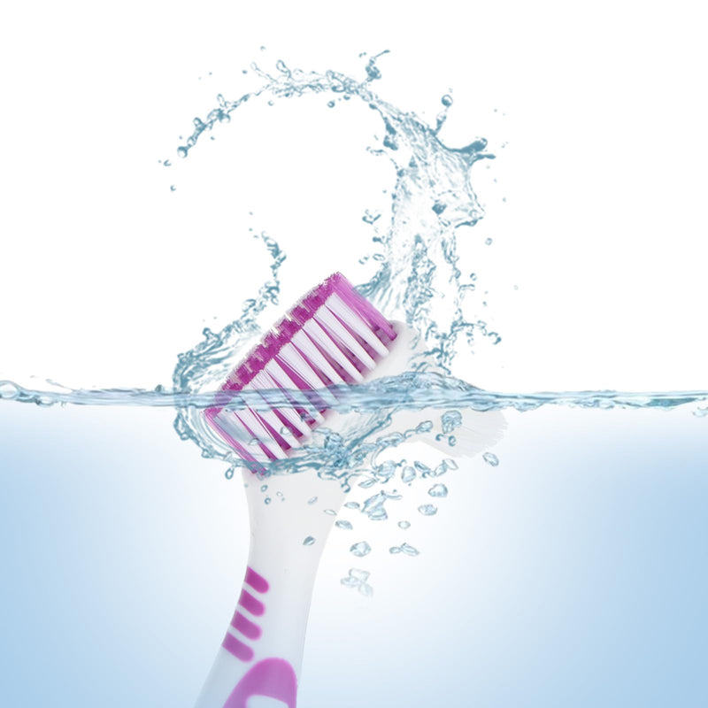 [Australia] - COMNICO denture brushes, 2-piece denture cleaning brush, high-quality hygiene denture toothbrushes for denture care, multi-layer soft bristles denture brush for denture care 