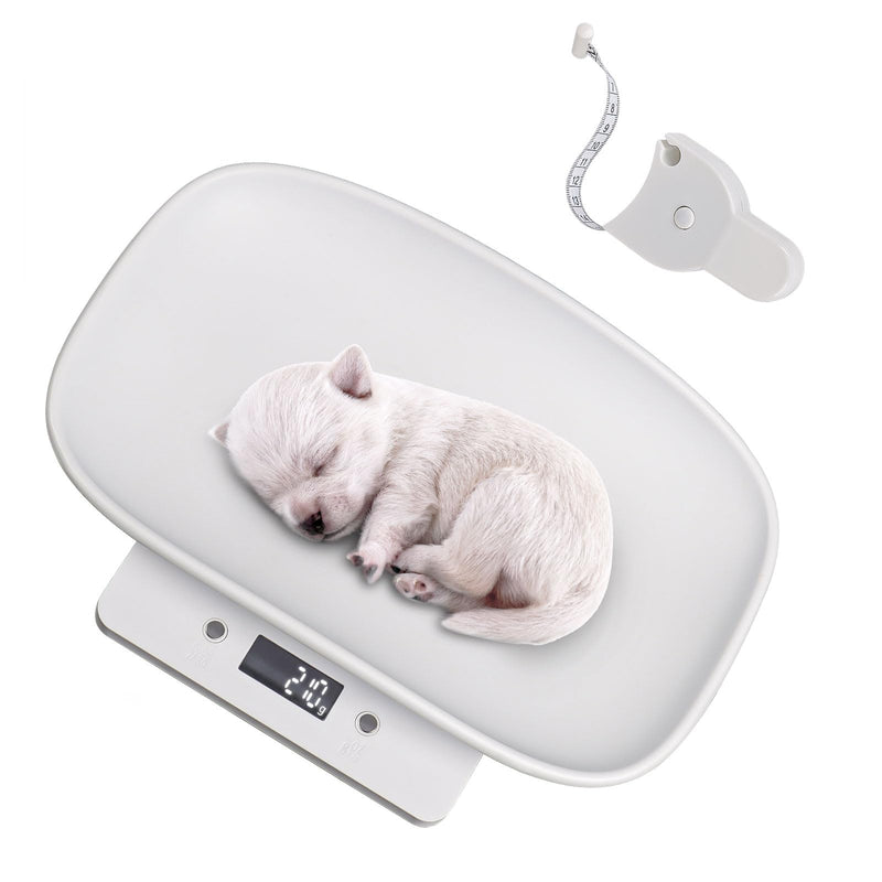 Digital Scale for Pet, Small Pet Scale, Puppy Scales for Weighing, Puppy Whelping Scale, Dog Cat Scale, Portable Newborn Pet Scale for Small Animals, Baby Kittens Weight Scale, Max 33lb11.4 inch 33lb+Tape