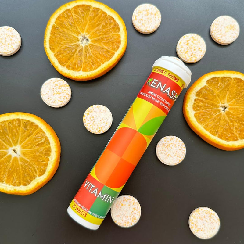 Vitamin C Effervescent Tablets 1000mg with Magnesium Zinc Vitamin E & Potassium Vitamina C Efervescente 60 Tables 3 Pack Vitamina C 1 Count (Pack of 3)