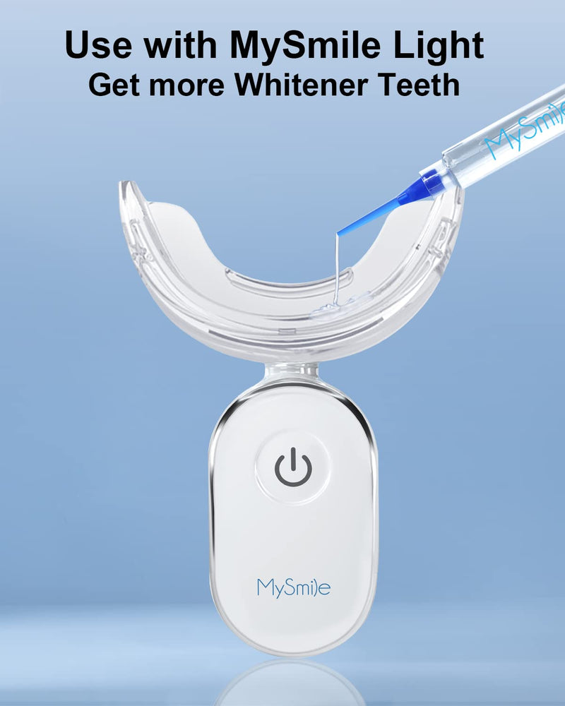 MySmile Teeth Whitening Light,3 Non-Sensitive Teeth Whitening Gel Refill Pack,10 Minute Treatment Teeth Whitening Products,28x Powerful Blue LED Light for Whitening Teeth