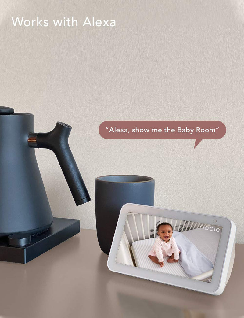 [Australia] - nooie Baby Monitor, WiFi Pet Camera Indoor, 360-degree IP Camera, 1080P Home Security Camera, Motion Tracking, Super IR Night Vision, Works with Alexa, Two-Way Audio, Motion & Sound Detection 1 pack 
