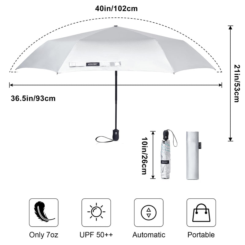 G4Free 40 Inch Mini Ultralight Umbrella + 46 Inch Mini Travel Umbrella with Retractable Handle