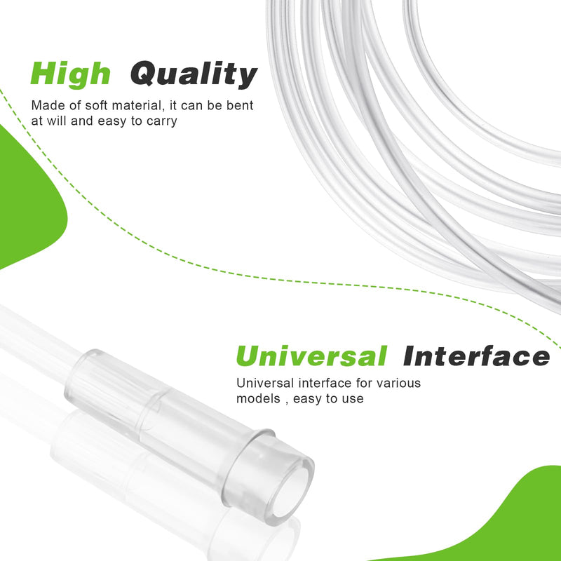 [Australia] - 5 Pack Soft Nasal Oxygen Cannula for Adult - 7 Feet, Standard Connector, Kink Resistant, Lightweight Tubing for Comfortable Oxygen Delivery, Green 
