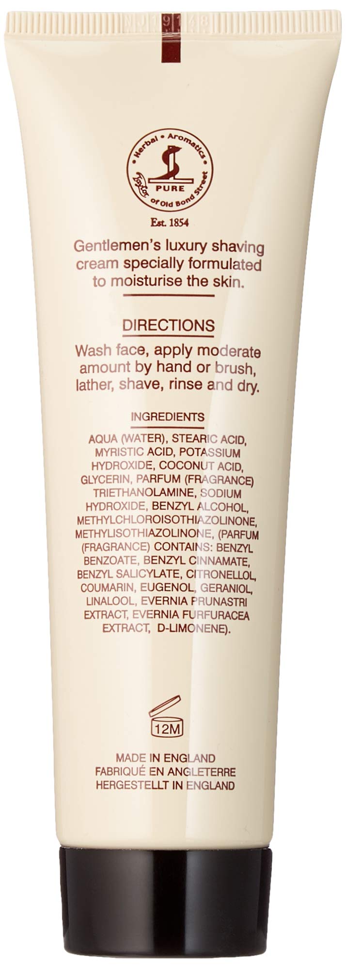 [Australia] - TAYLOR OF OLD BOND STREET Shaving Cream in Tube Sandalwood, 75 ml 75 ml (Pack of 1) 