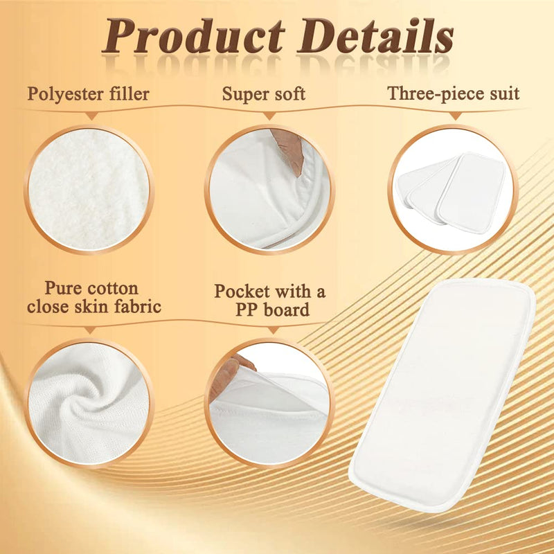 AOSSA Lipo Side Foam Boards for Lipo Curve Recovery, AB Board Post Surgery Liposuction, Abdominal Board After Tummy Tuck, Compression Flattening Lipo Foam Sheets (3 Pack) White