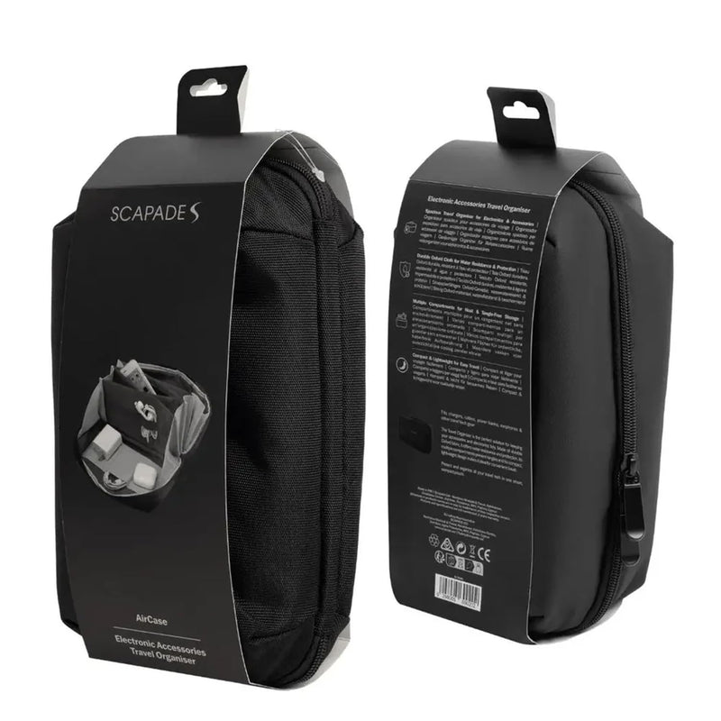 SCAPADE AirCase 9-Compartment Tech Travel Organizer
