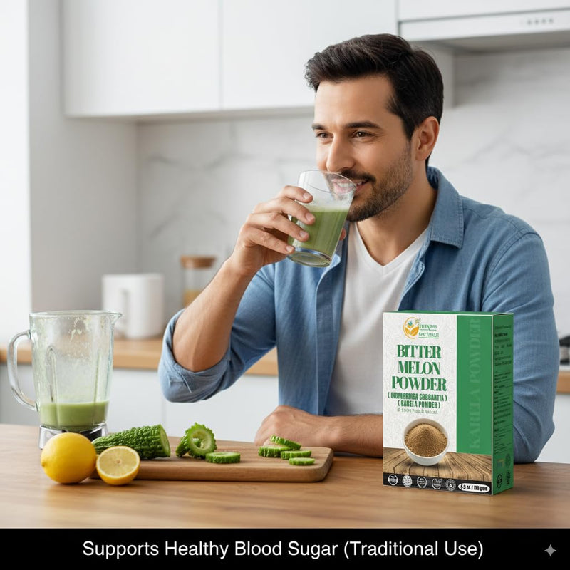 [Australia] - Bitter Melon Powder (Karela, Momordica Charantia), 100% Natural, Non-GMO, Gluten-Free, Supports Healthy Lifestyle & Wellness, 5.3 oz / 150 gm Karela / Bitter Melon / Momordica Charantia Powder 
