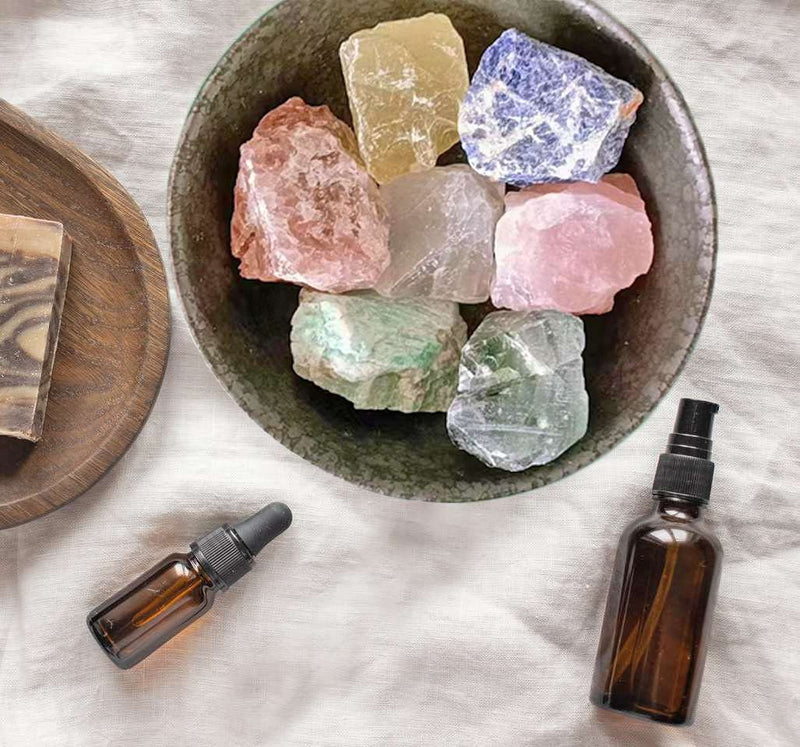 [Australia] - Clear Quartz 2" Natural Rough Stones Crystal Large Raw Crystals Bulk Healing Cuarzo Gemstones for Reiki Healing Tumbling Fountain Rocks Wire Wrapping Decoration 4PCS 0.5lb Clear Quartz 0.55 Pound 