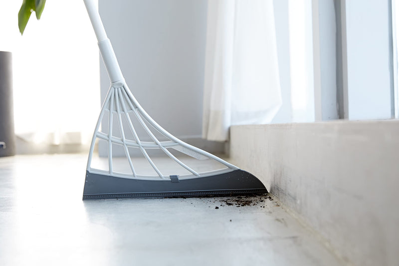 [Australia] - Original Broombi - All-Surface Silicone Broom, Squeegee, Pet Hair Remover - Smart Broom for Indoor Cleaning - Cleans Glass, Fine Dust, Hair, Liquids - for Smooth Floors, Rugs, Windows (Grey) Gray 