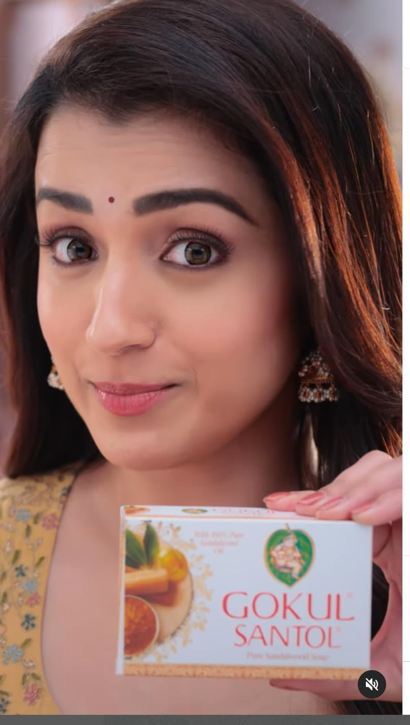 Face Powder Sandalwood Chandan Makeup Powder by Gokul, Natural Face Powder for All Skin Types, 10g-100% Pure sandalwood from India's Mysore Sandal Trees.